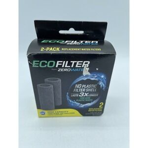 Zero Water Eco Filter Gray Replacement (2) Water Filters for Pitcher ZP-010ECO